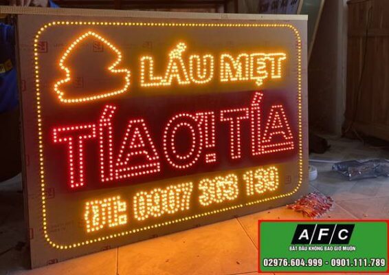 Thiết kế thi công bảng hiệu hộp đèn quảng cáo tại Phú Quốc